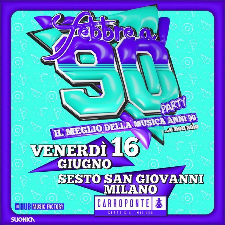 Febbre a 90 16 giugno 2023 Carroponte Sesto San Giovanni Milano