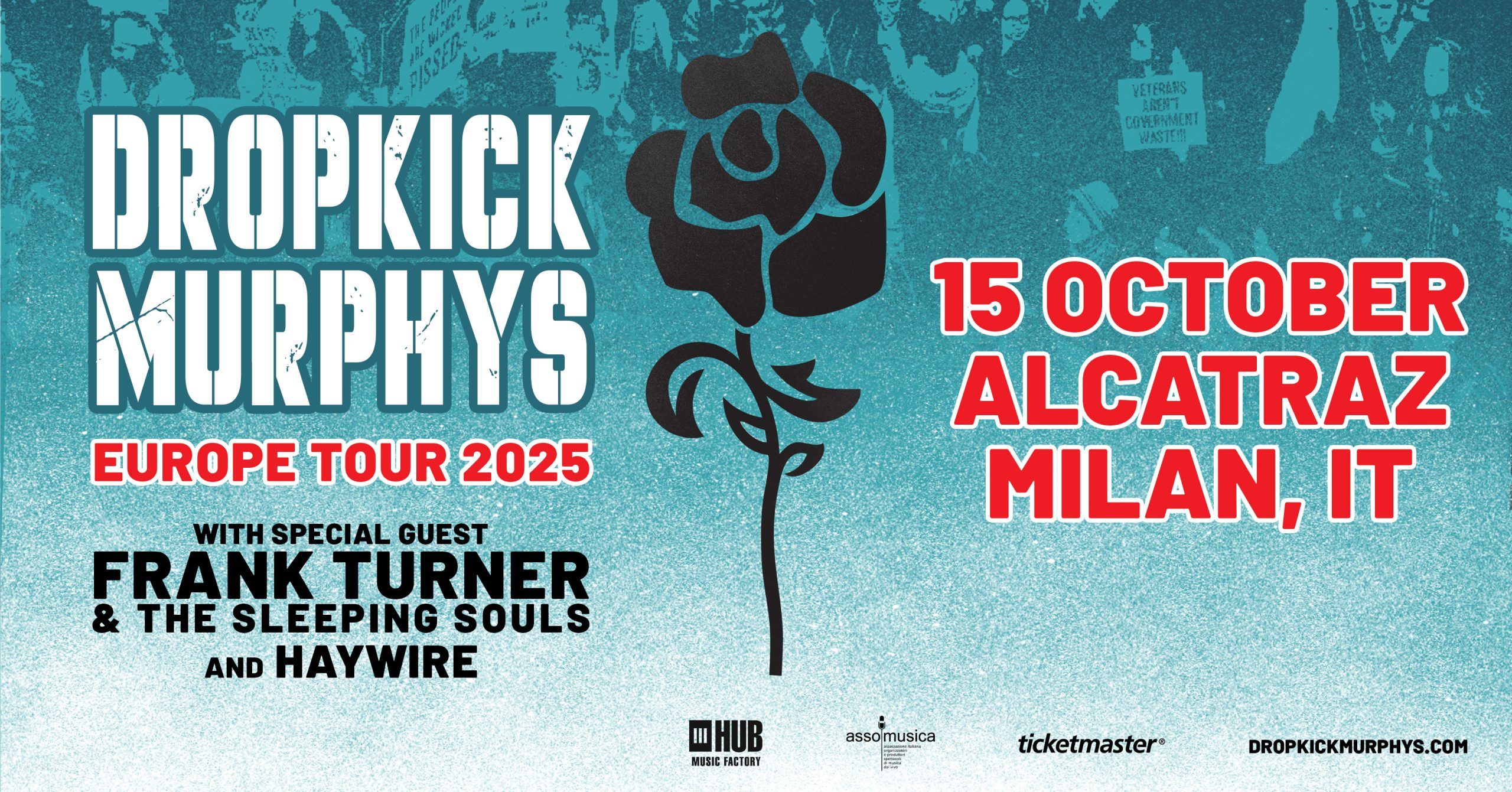 dropkick Murphys alcatraz milano 15 ottobre 2025