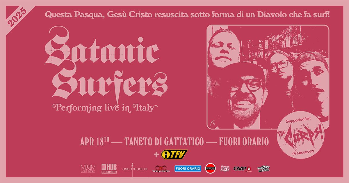 Satanic Surfers 18 aprile 2025 Fuori Orario Taneto di Gattatico