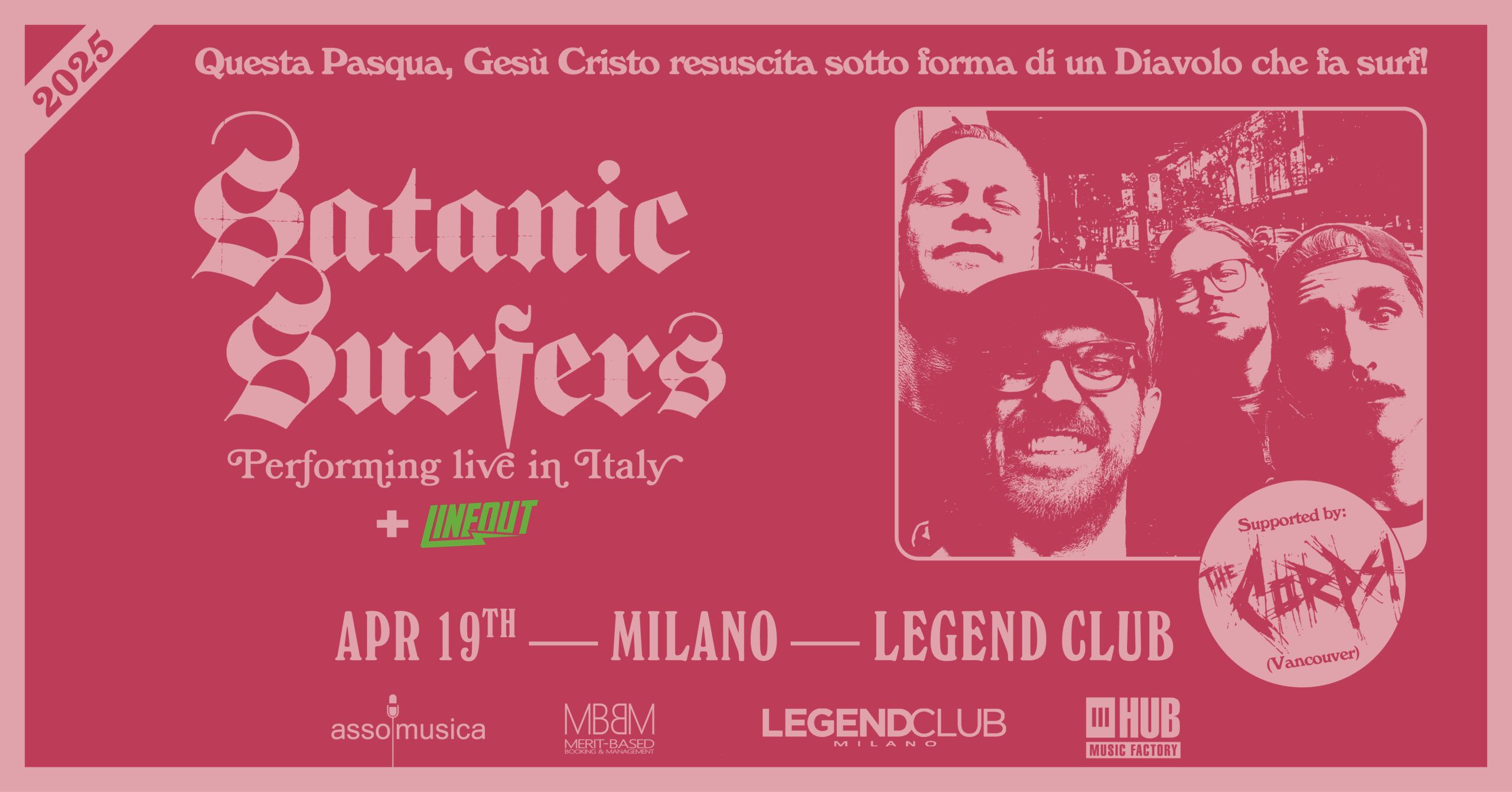 satanic surfers milano legend club 19 aprile 2025