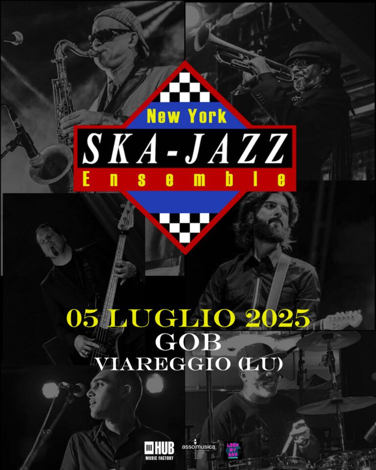 New York Ska jazz ensemble 5 luglio 2025 gob Viareggio Lucca