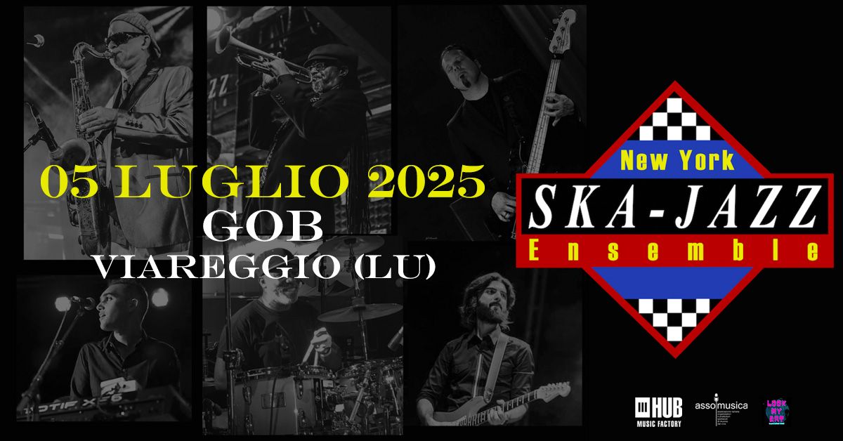 New York Ska jazz ensemble 5 luglio 2025 gob Viareggio Lucca