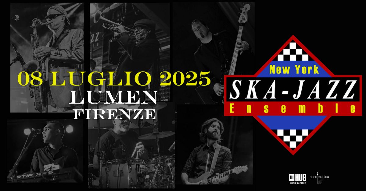 New York Ska jazz ensemble 8 luglio 2025 lumen Firenze
