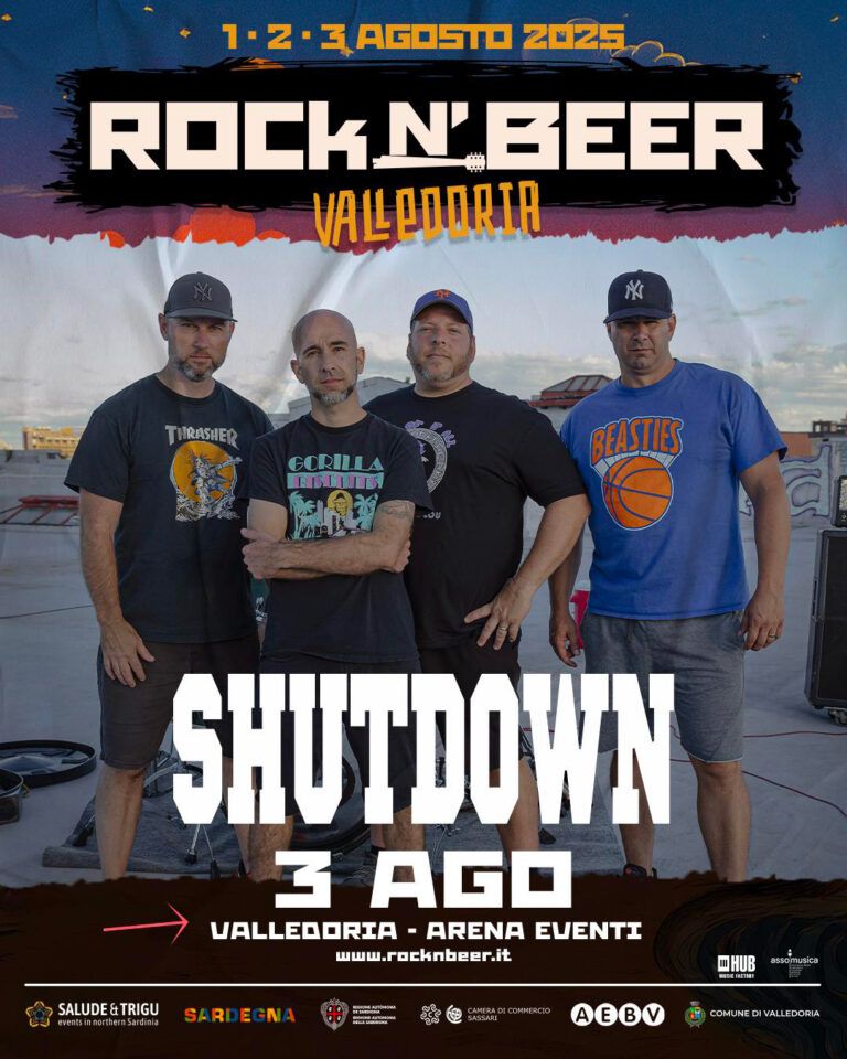 shutdown 3 agosto 2025 rock n beer valledoria sassari