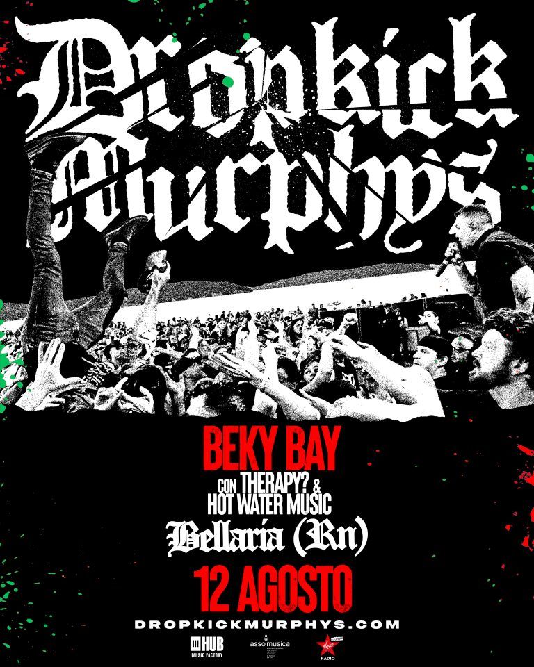 dropkick Murphys beky bay Bellaria Igea marina rimini 12 agosto 2026
