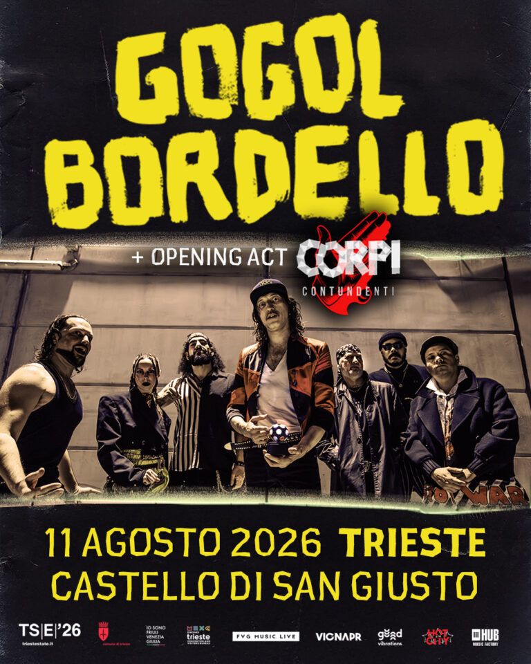 gogol bordello 11 agosto 2026 Trieste