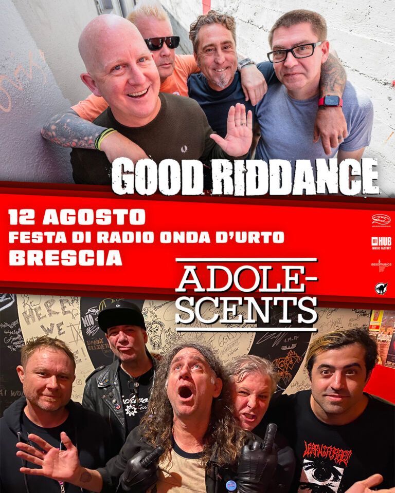 good riddance adolescents festa radio onda d'urto brescia 12 agosto 2026