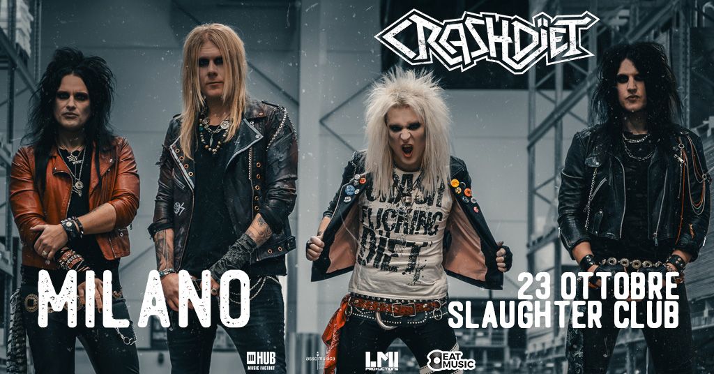 crashdiet milano 23 ottobre 2026 slaughter club