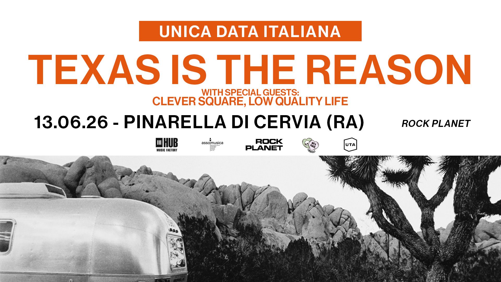 TEXAS IS THE REASON 13 GIUGNO ROCKPLANET CERVIA