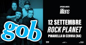 gob rockplanet pinarella di cervia ravenna 12 settembre 2026