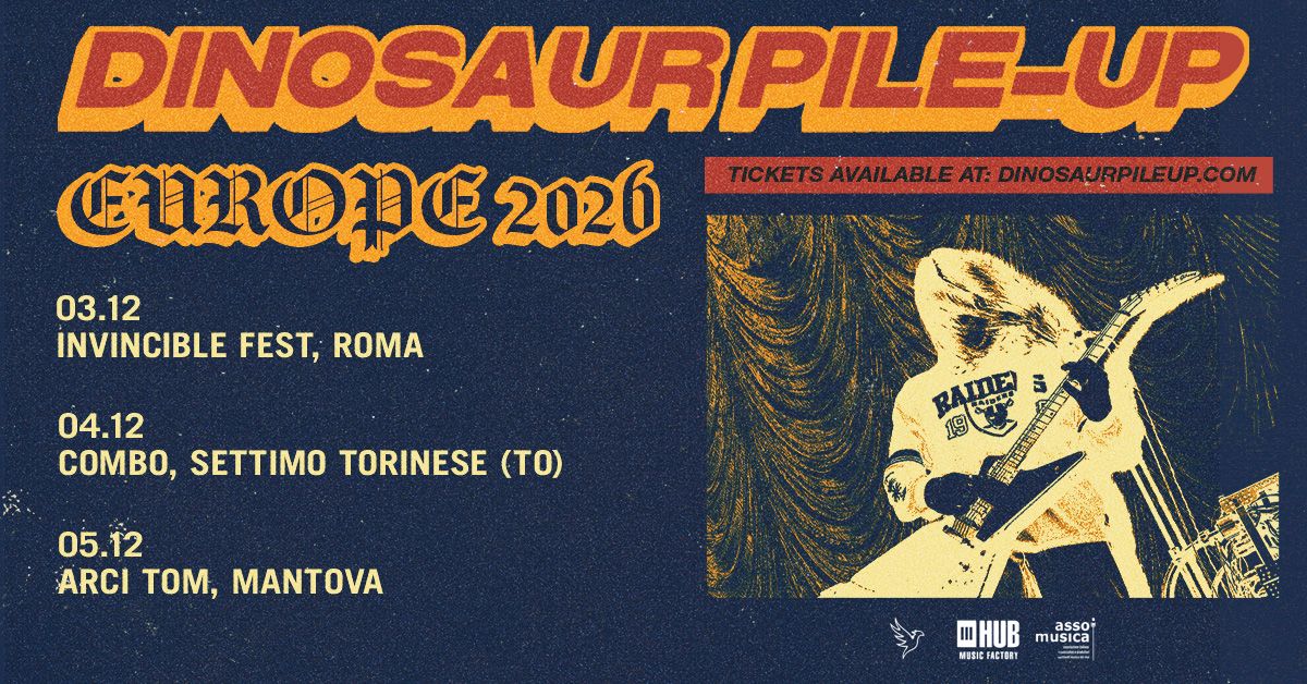 dinosaur pile up tour italiano 2026