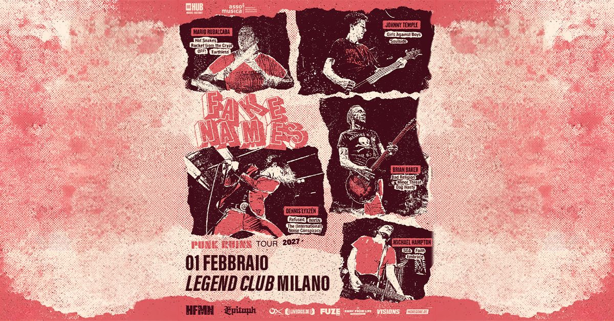 fake names 1 febbraio 2027 legend club milano